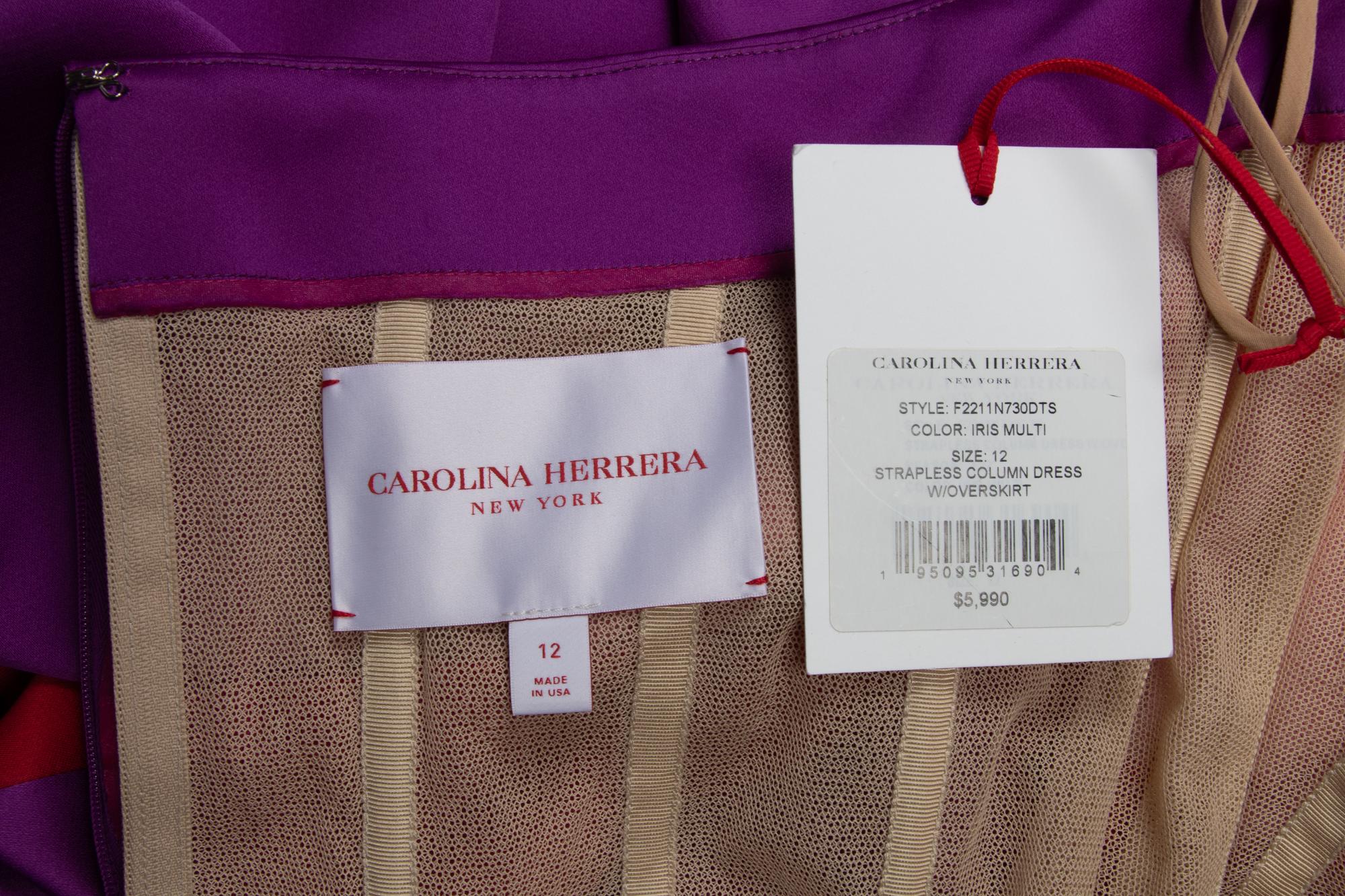 Carolina Herrera Strapless Gown