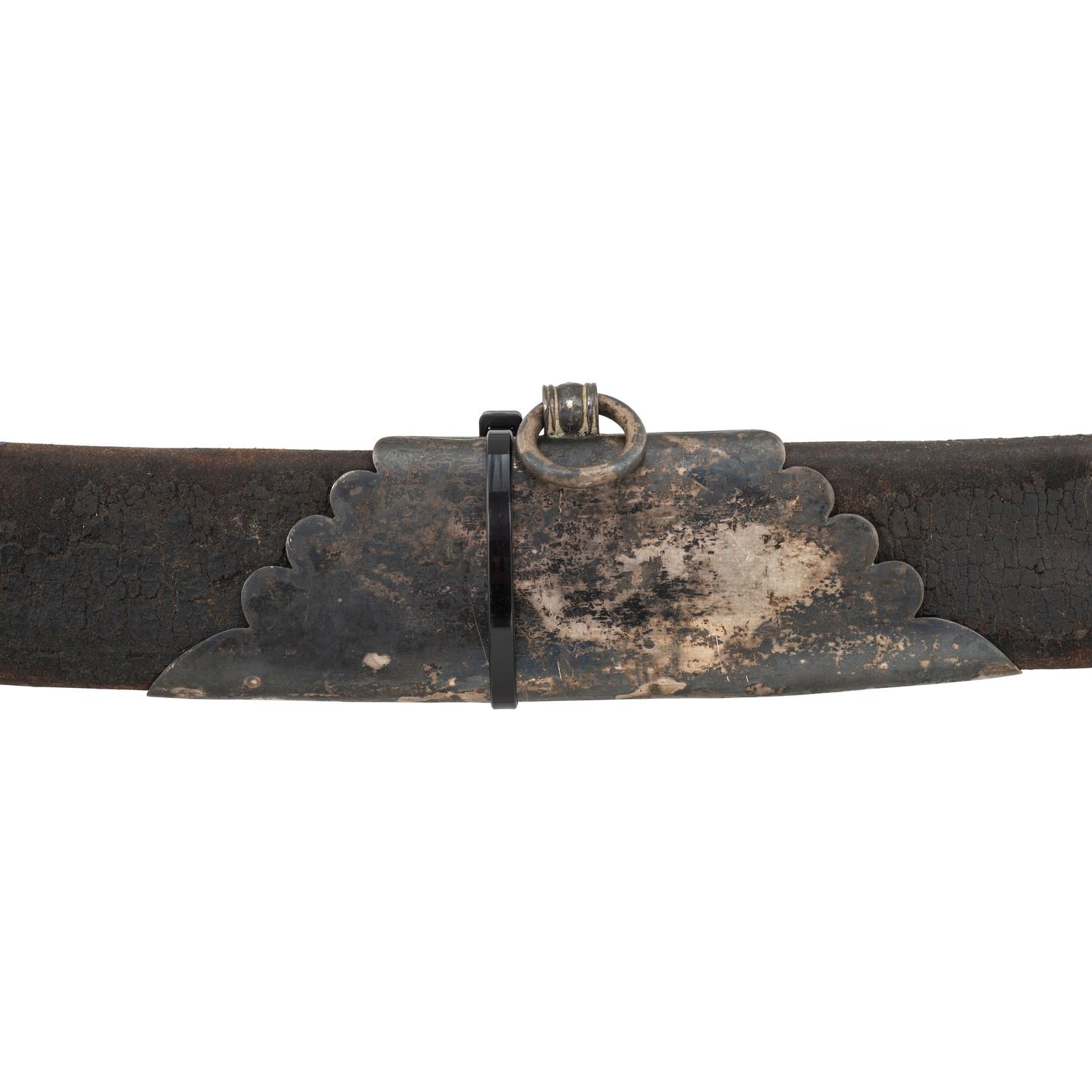 Philadelphia Bird's Head Pommel Silver Hilted Officer's Saber with Silver Mounted Leather Scabbard