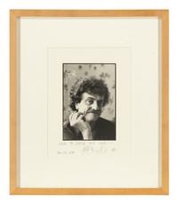 VONNEGUT, Kurt (1922-2007). Untitled original portrait. 1971.
