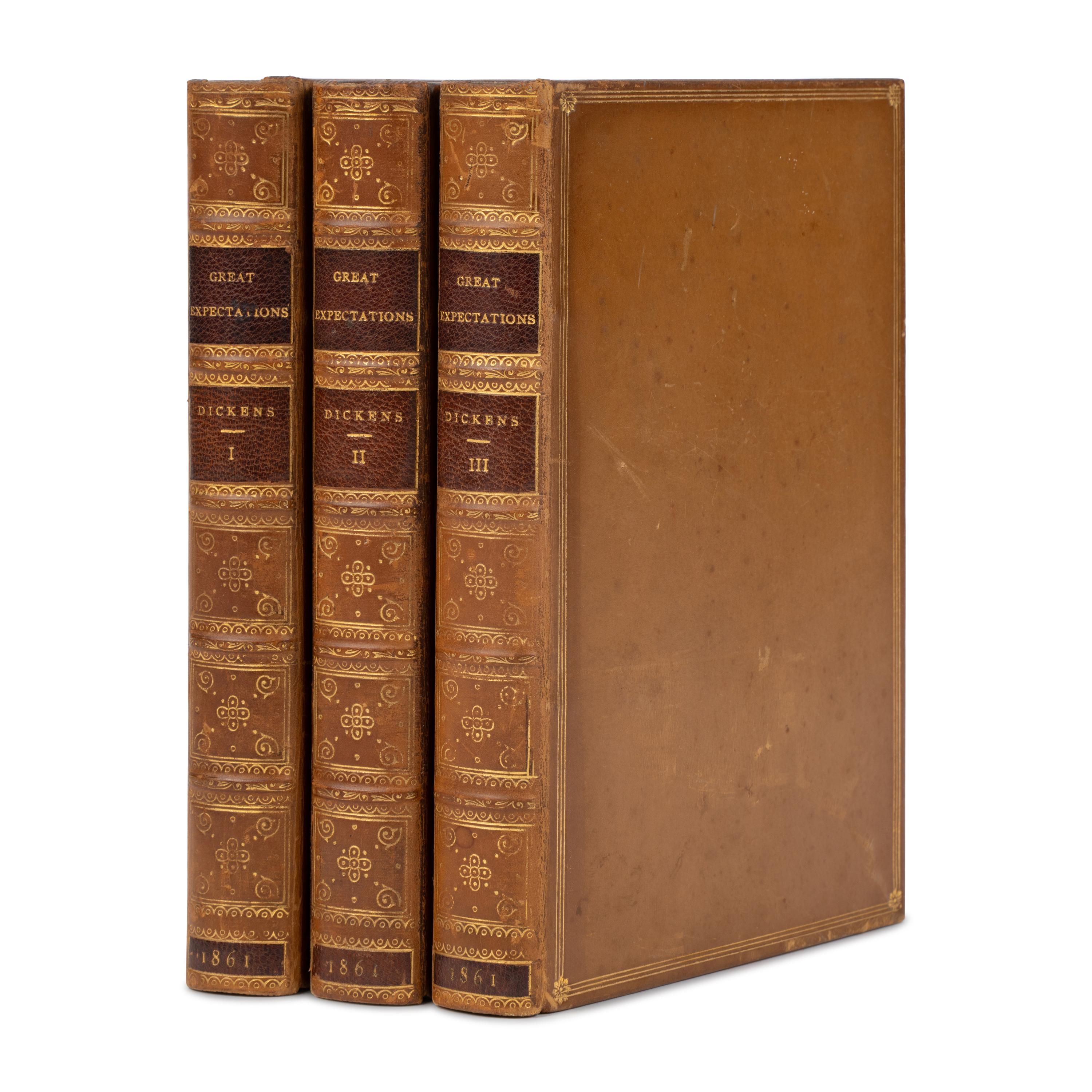 Dickens, Charles (1812-1870). Great Expectations . London: [C. Whiting for] Chapman and Hall, 1861.