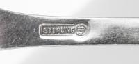 A Group Silver Flatware Articles, various makers, comprising a Danish silver pattern 21 sugar scoop marked for Georg Jensen Silversmith