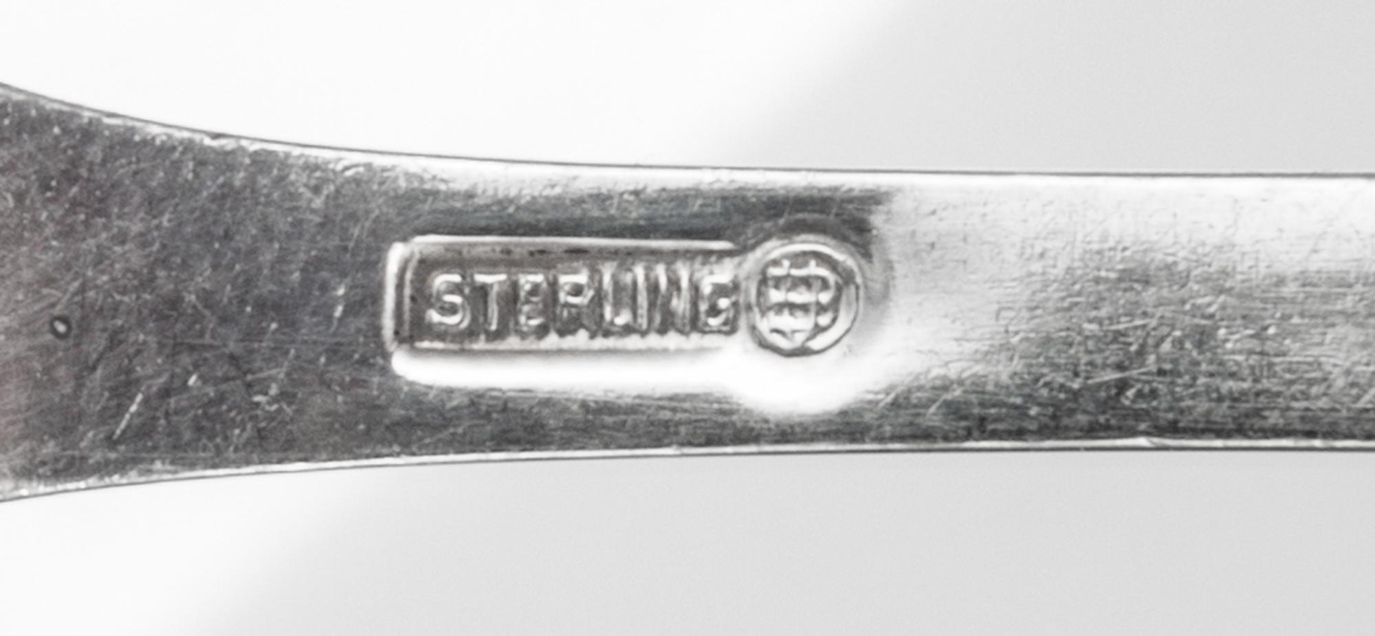 A Group Silver Flatware Articles, various makers, comprising a Danish silver pattern 21 sugar scoop marked for Georg Jensen Silversmith