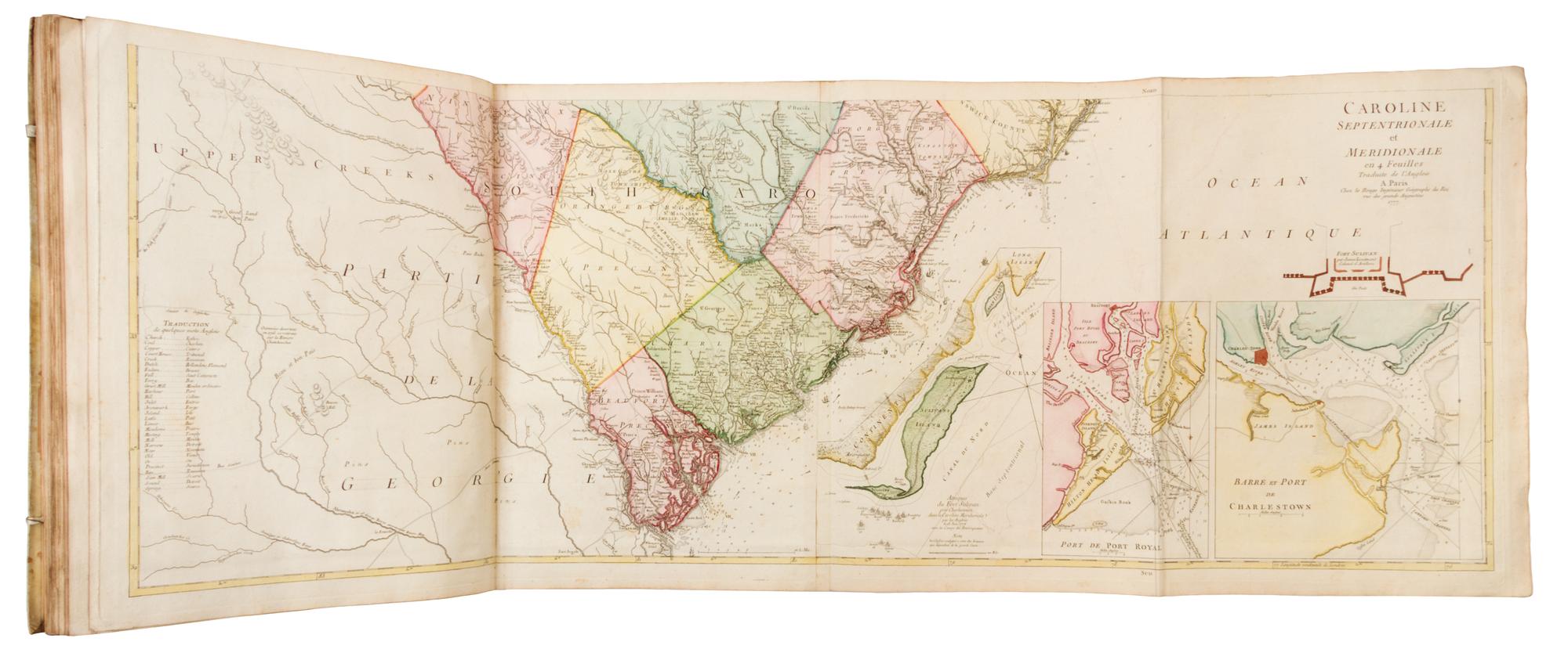 LE ROUGE, George Louis (1712-1790). Atlas Amériquain Septentrional contenant les details des differentes provinces... Paris, 1778