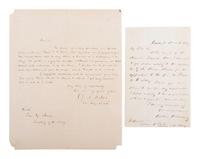[US NAVY]. Antebellum naval-related correspondence, including: