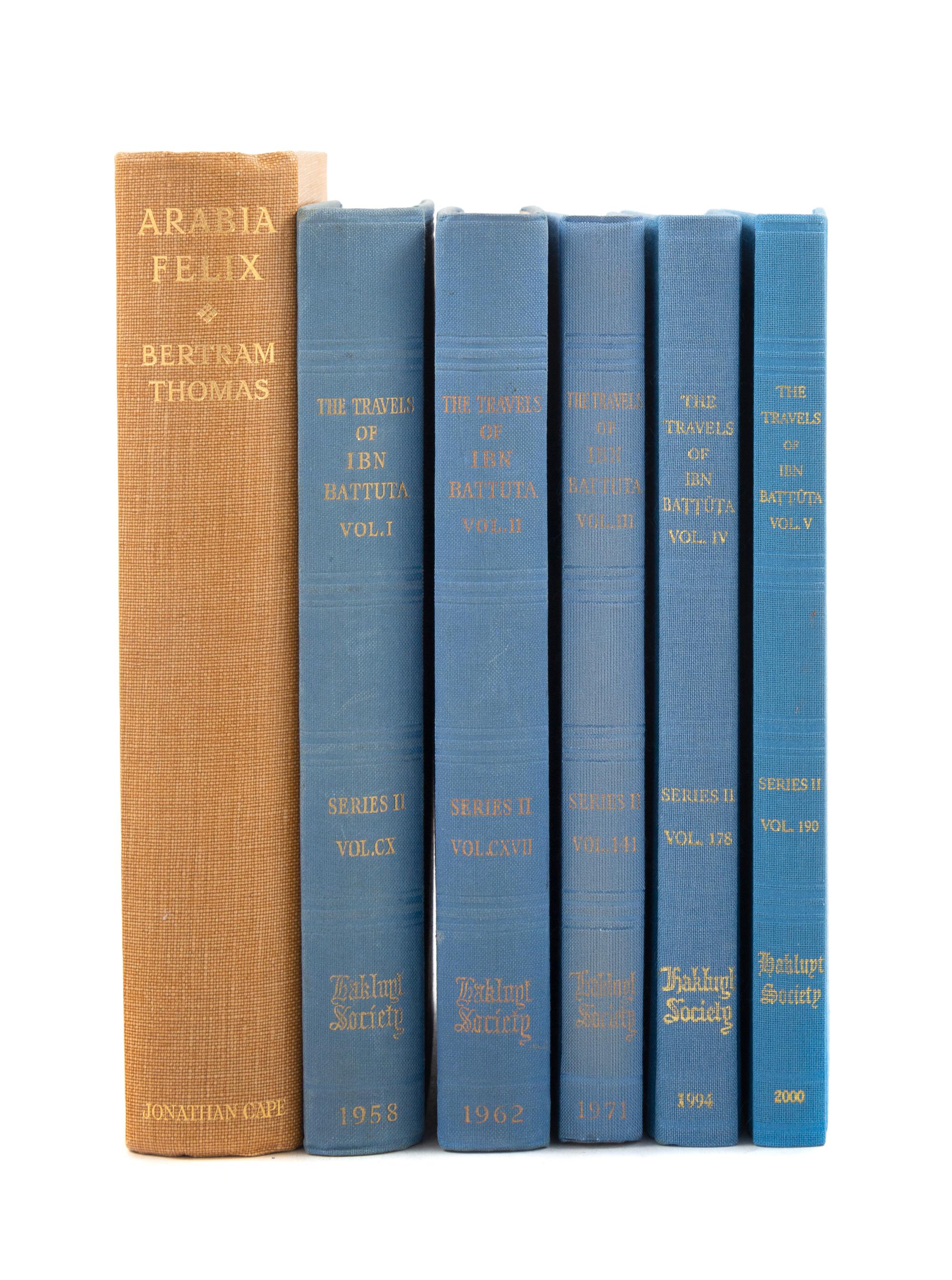 [ARABIA AND THE MIDDLE EAST]. THOMAS, Bertram (1892-1950). Arabia Felix: Across the Empty Quarter of Arabia. London: Jonathan Cape, 193