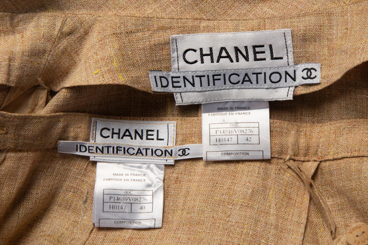 Chanel Linen Skirt Suit, Cruise 2000