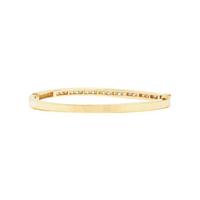 YELLOW GOLD AND DIAMOND BANGLE BRACELET
