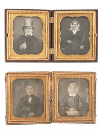 [EARLY PHOTOGRAPHY]. 19 pairs of sixth plate daguerreotype portraits of couples, 38 images in total.
