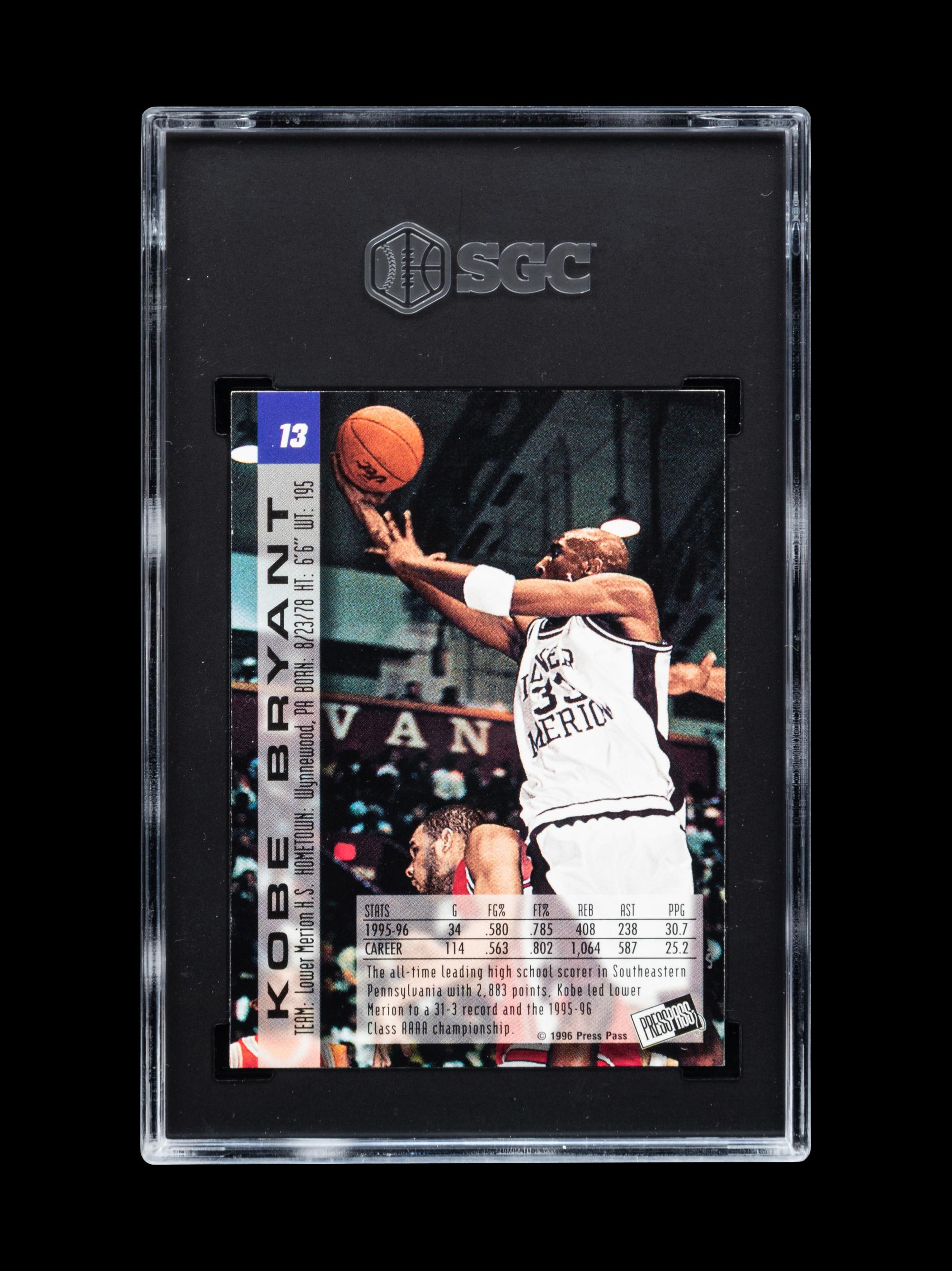 A Group of 1996-97 Press Pass Kobe Bryant Rookie Basketball Cards,