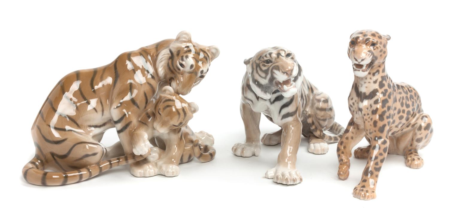 Three Bing & Grondahl Porcelain Figures or Figural Groups Width of widest 12 1/2 inches. — 20TH CENTURY