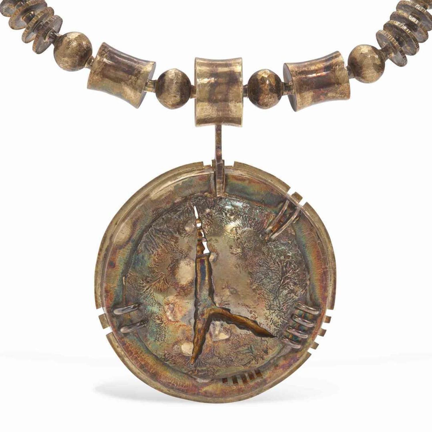 Olaf Skoogfors (American, 1930-1975) Important "Necklace with Detachable Pendant", USA, 1972