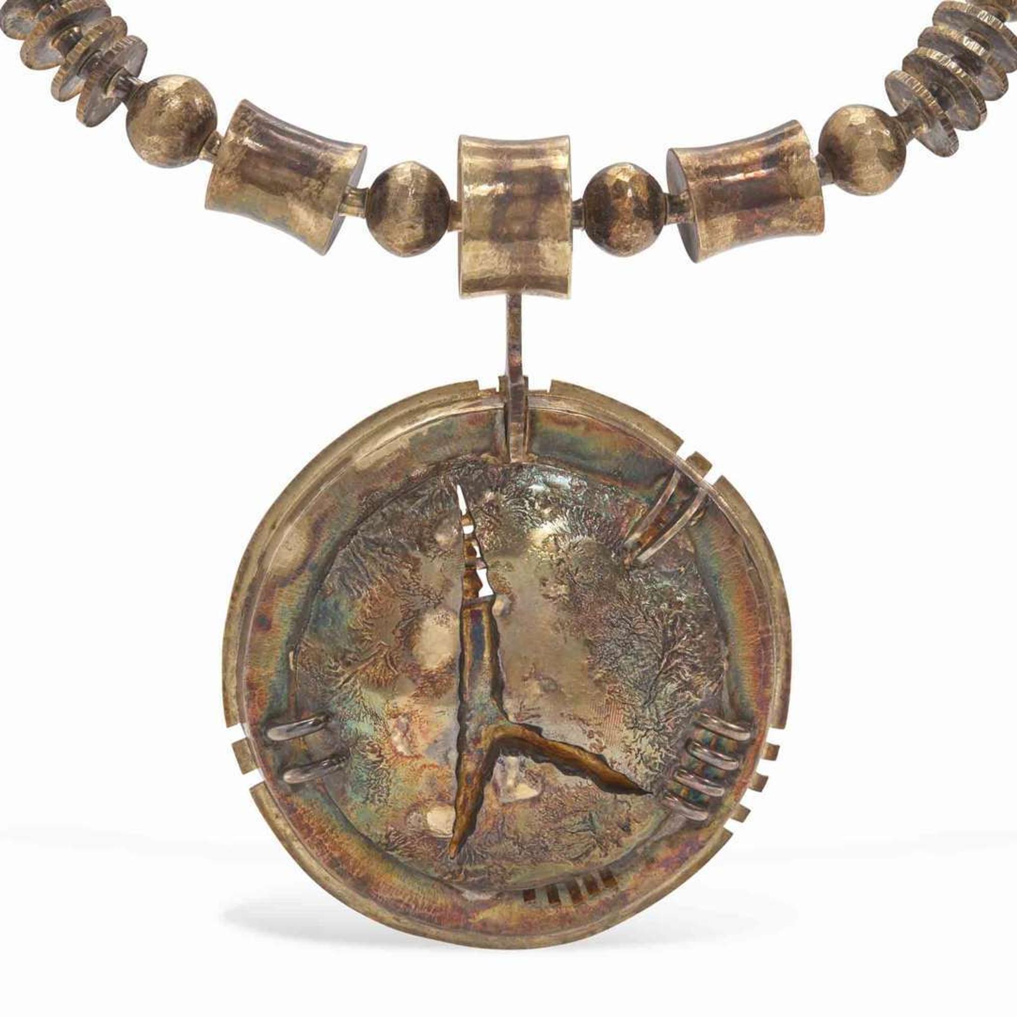 Olaf Skoogfors (American, 1930-1975) Important "Necklace with Detachable Pendant", USA, 1972