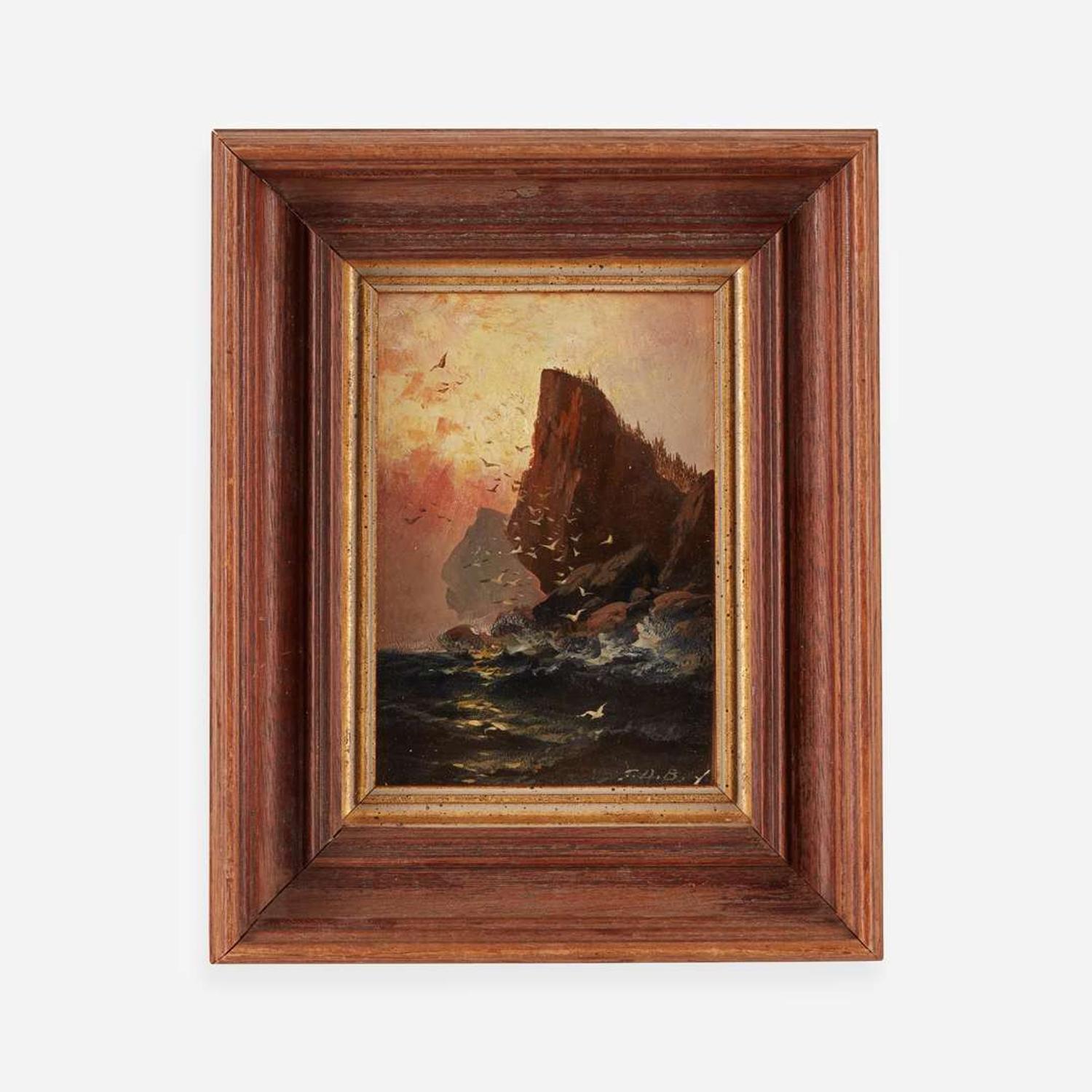 Franklin Dullin Briscoe (American, 1844–1903) The Cliff; together with a companion