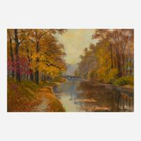 Ranulph Bye (American, 1916 - 2003) Along the Canal