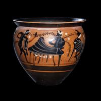An Attic Black-Figured Mastoid Cup
