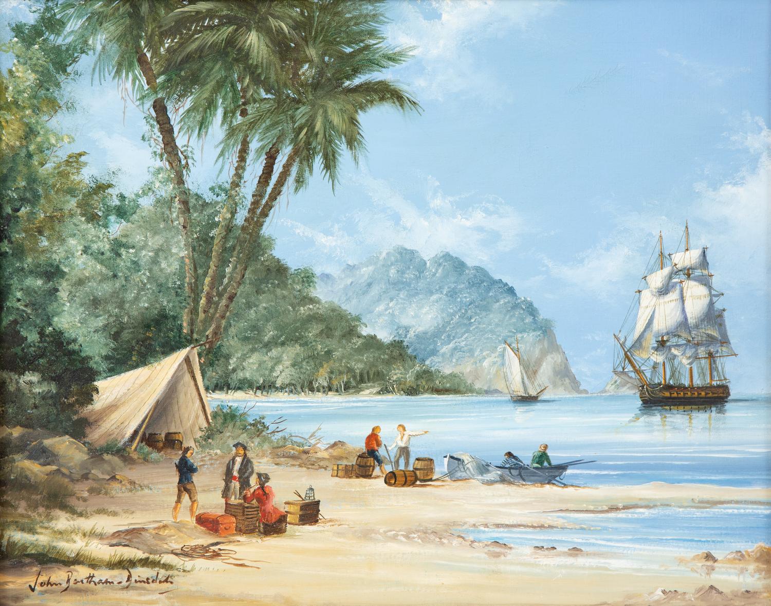 A Pirate Ship at Anchor