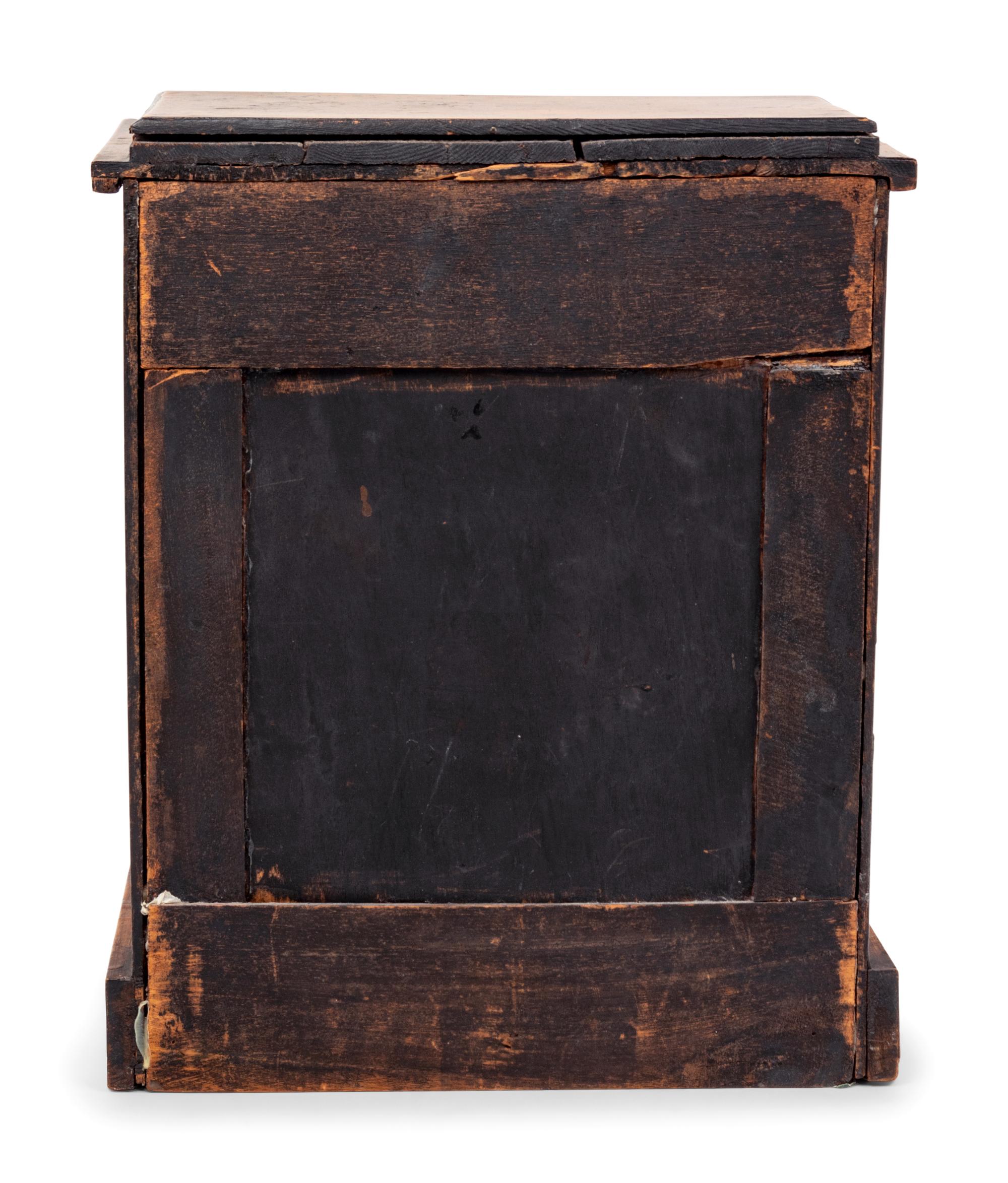 A Continental Burlwood and Parquetry Table Cabinet