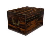 A Regency Calamander and Brass-Inlaid Campaign Toiletry Kit