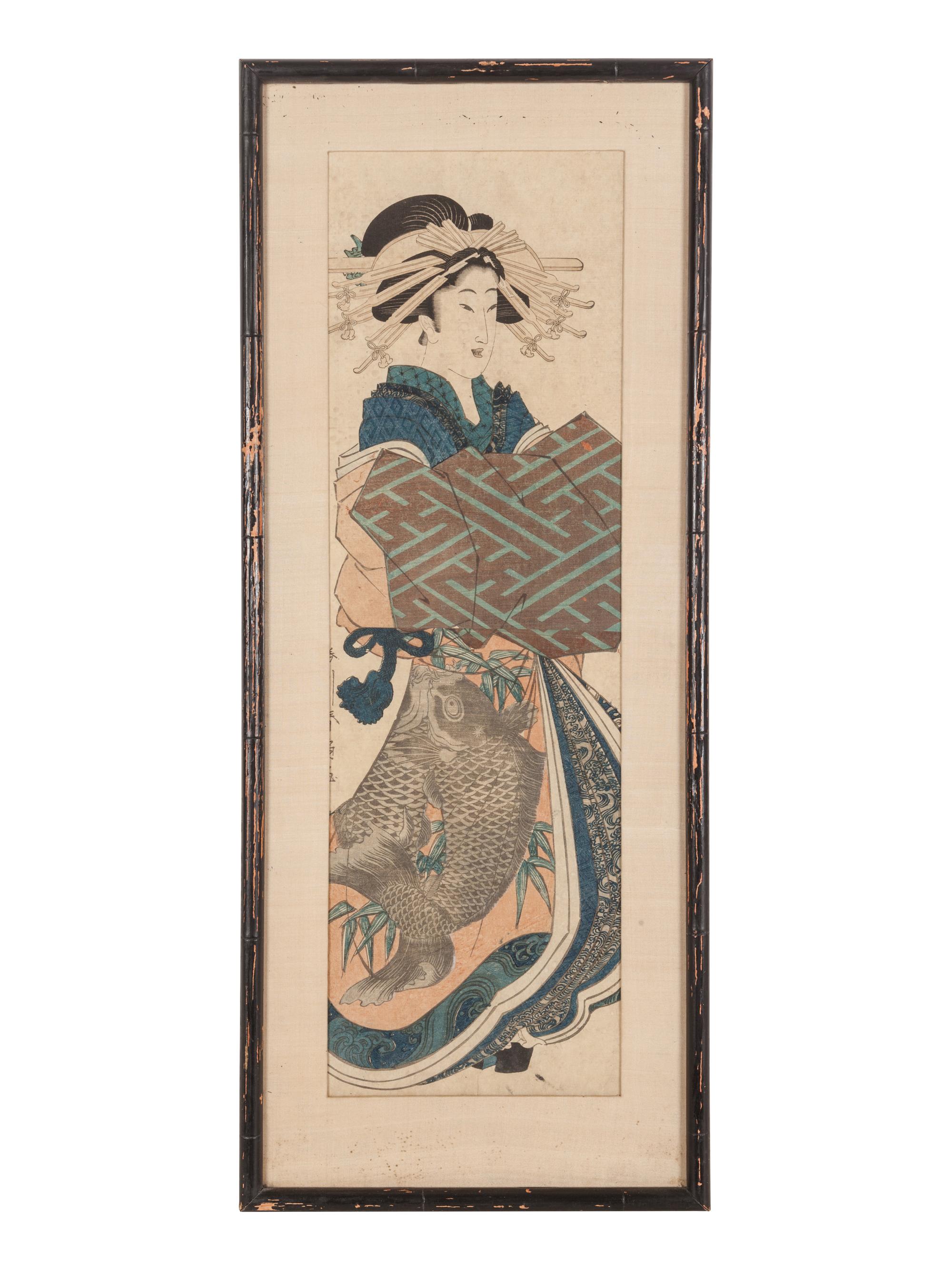 Six Japanese Woodblock Prints