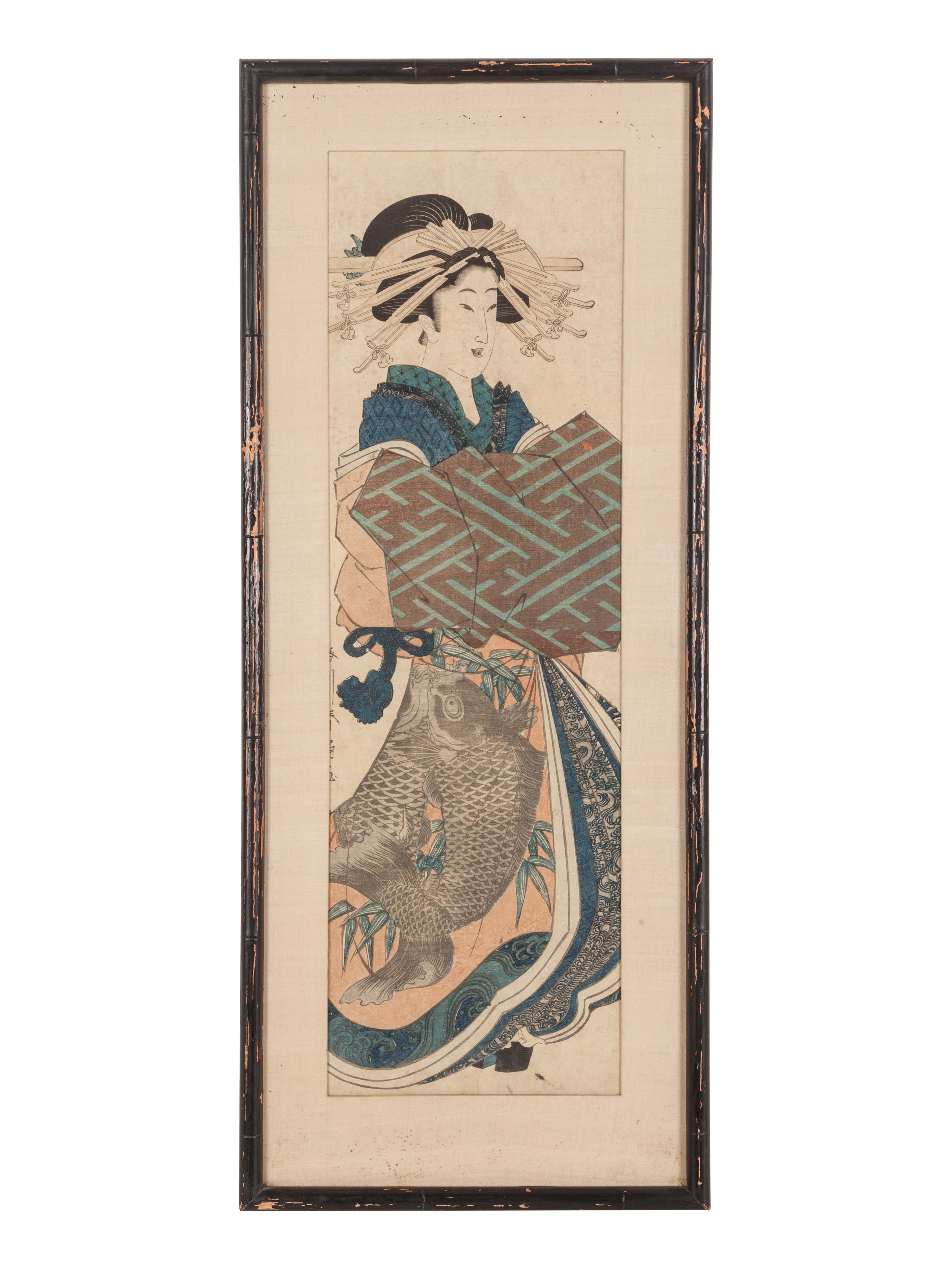Six Japanese Woodblock Prints
