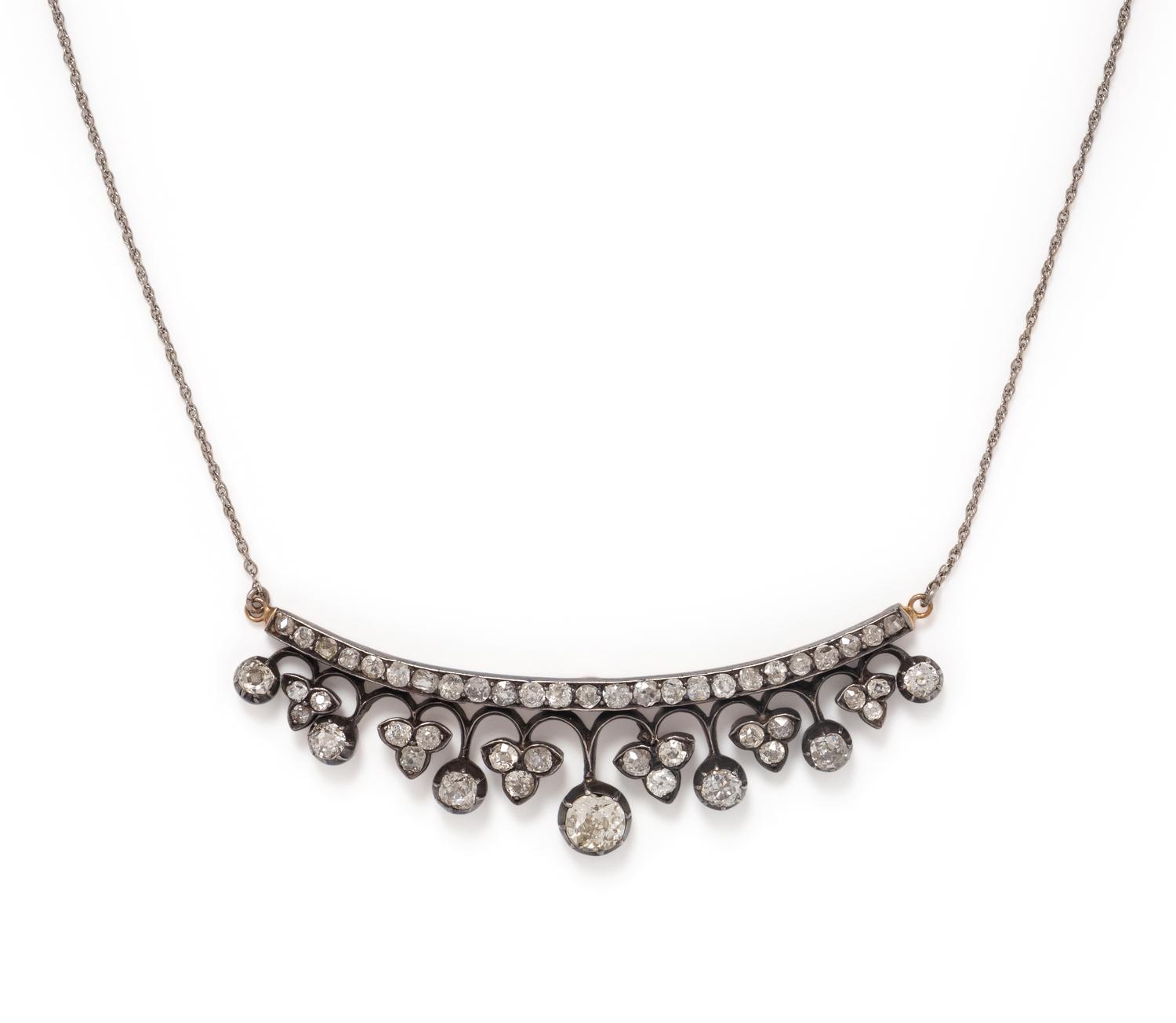 ANTIQUE, DIAMOND NECKLACE