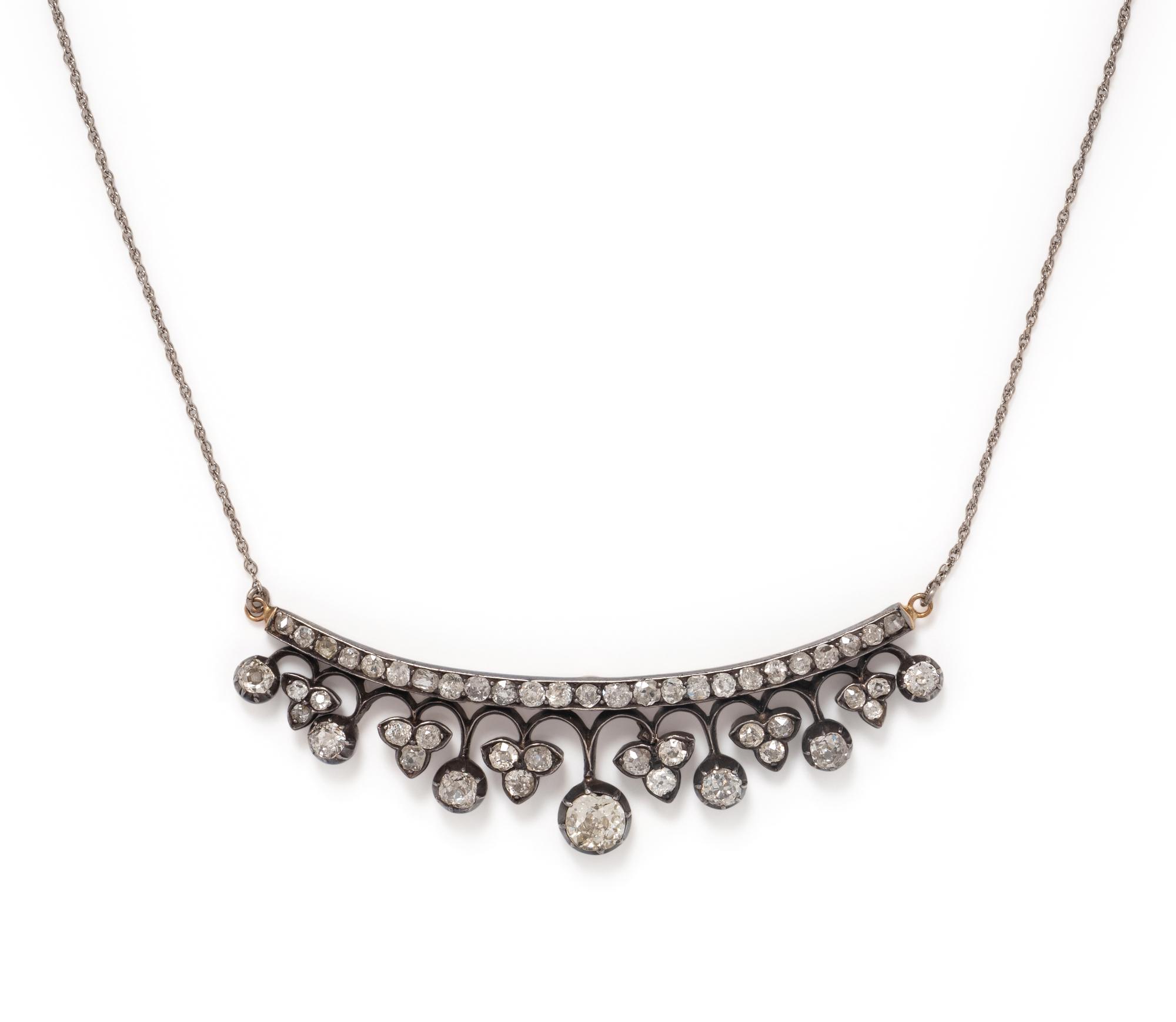 ANTIQUE, DIAMOND NECKLACE