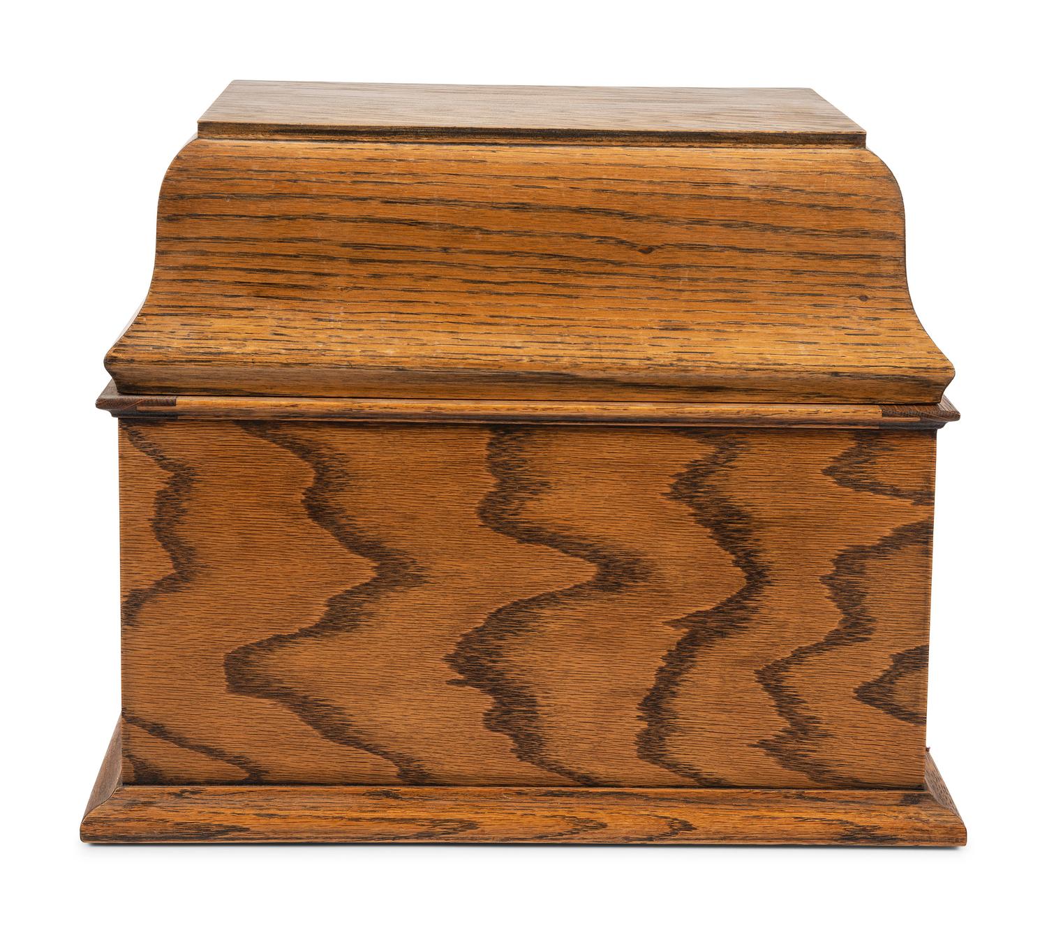 An Edison Amberola Table Top Phonograph With over 100 Amberol Records