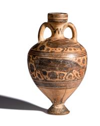 A Corinthian Black-Figured Amphoriskos
