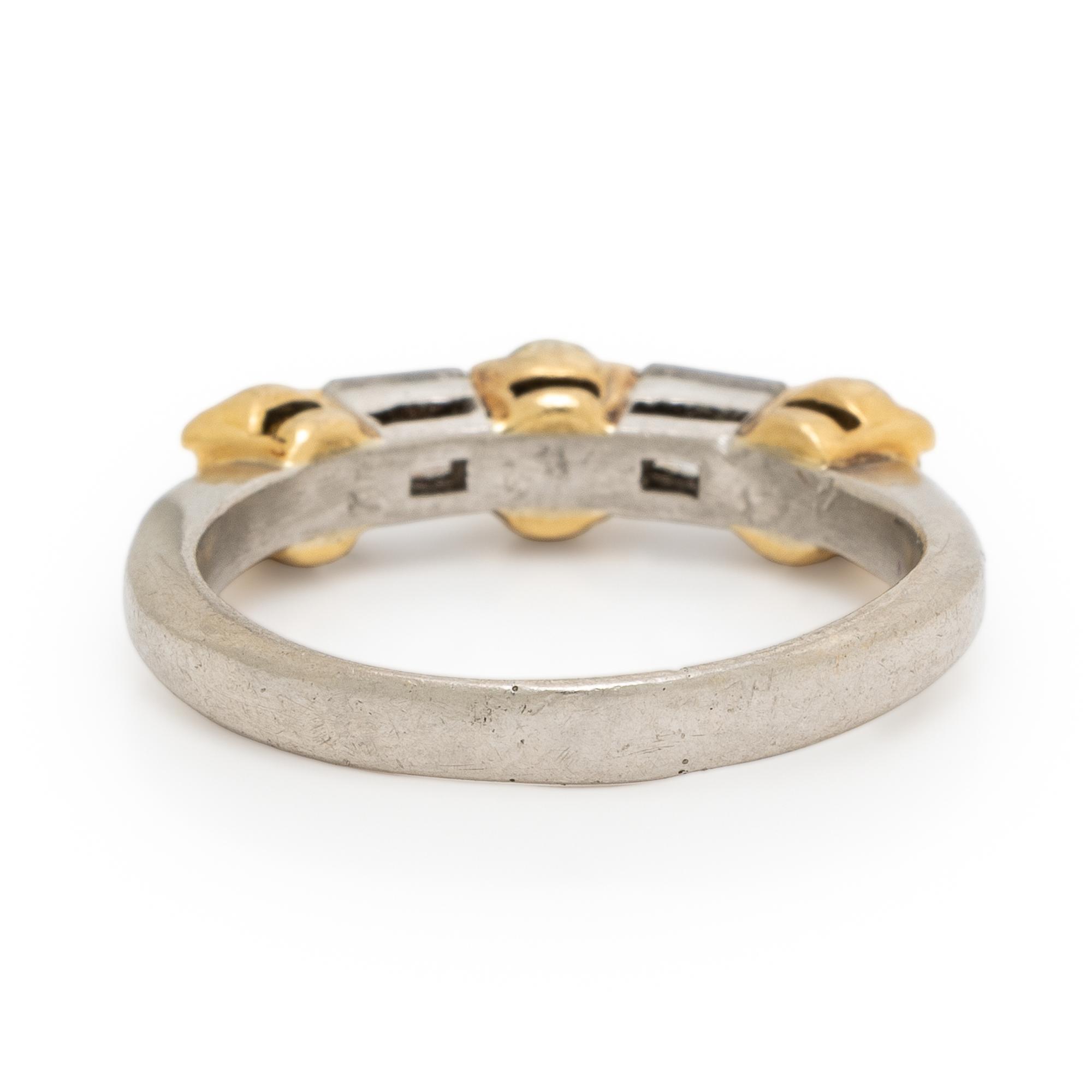 Diamond, Yellow Diamond, and Platinum Ring