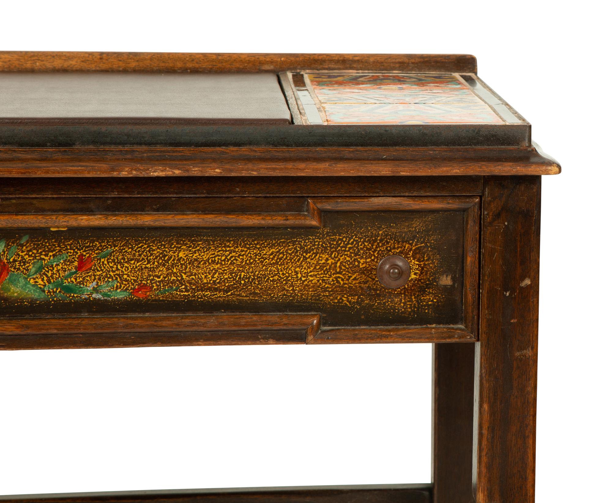 A Karpen Monterey Mahogany Writing Desk — 20TH CENTURY