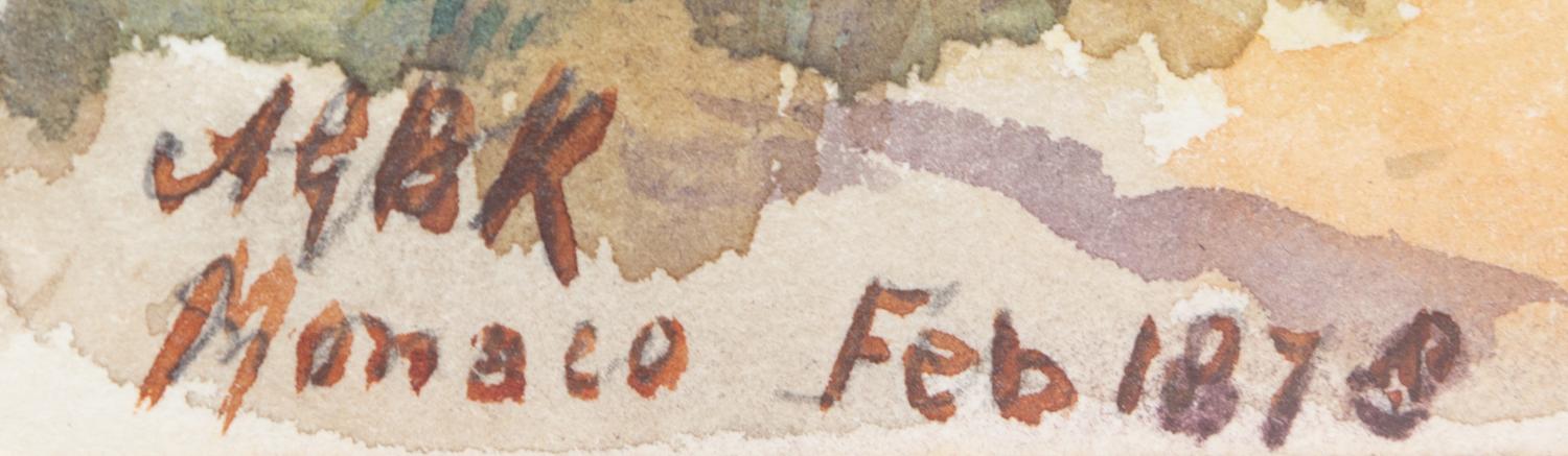 four watercolors, ,