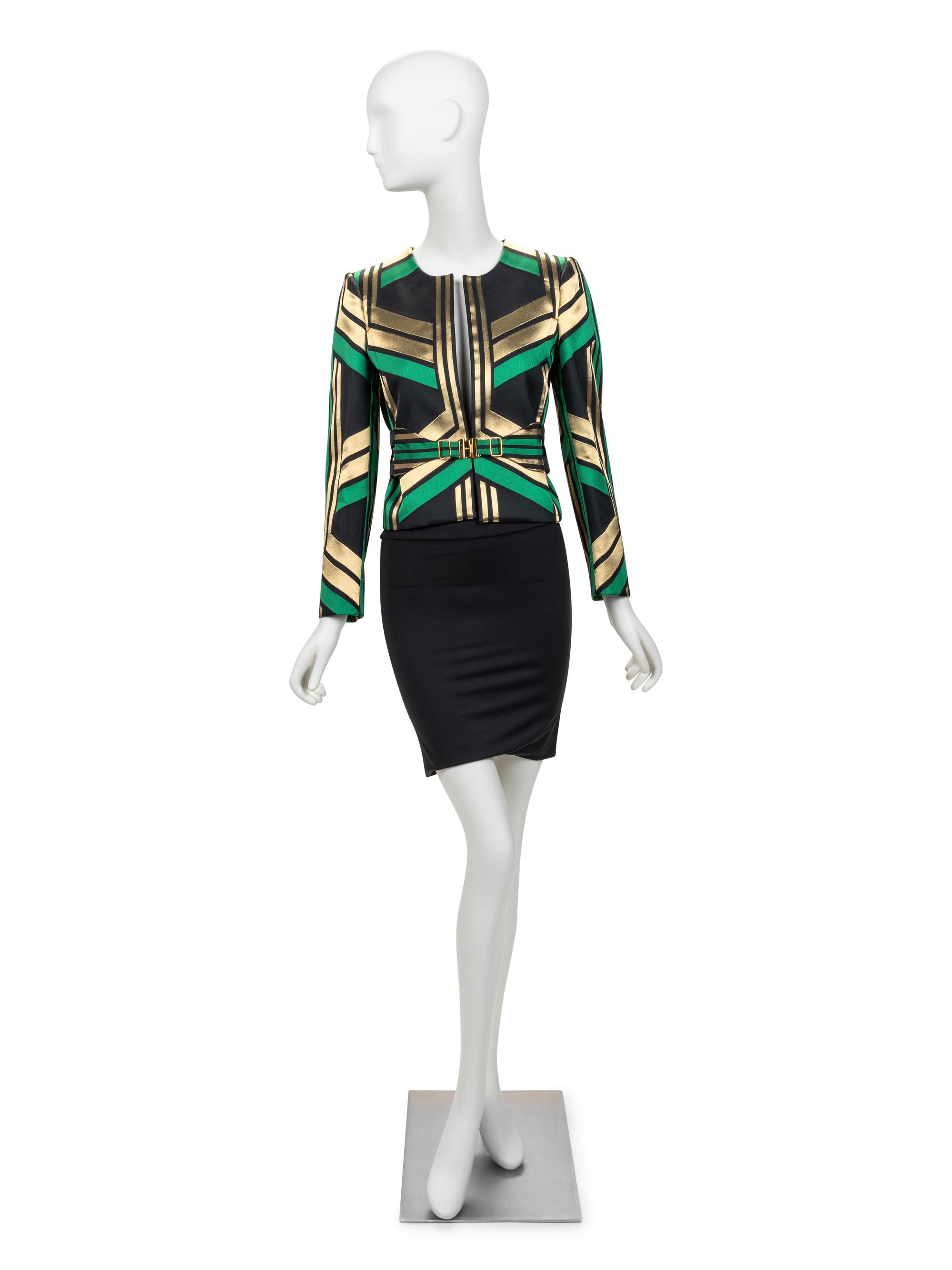 Gucci Jacket and Belt, Spring 2012