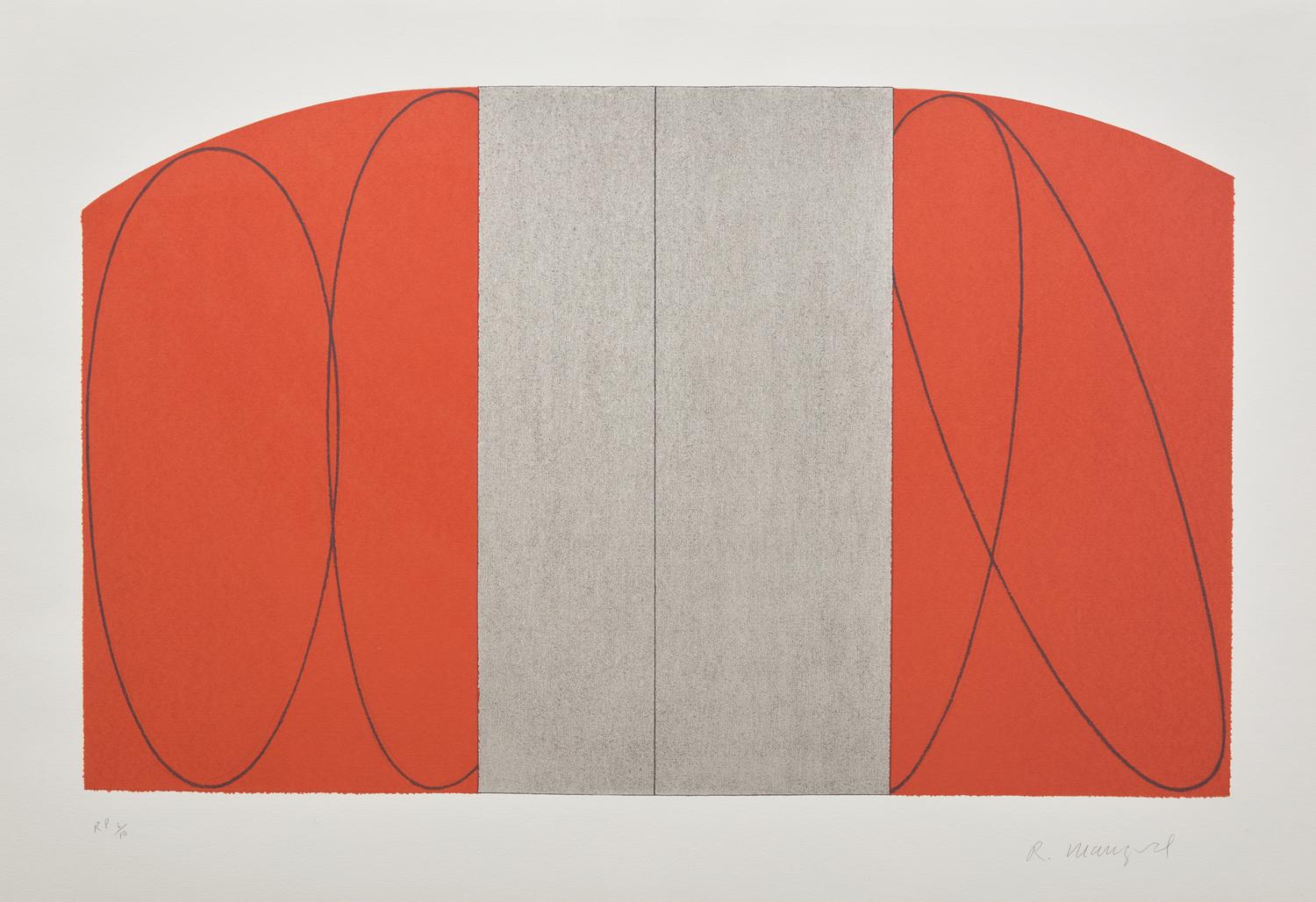 Untitled (Red/Gray Zone) (Lincoln Center/List Print at the Barbican Centre) , 1997