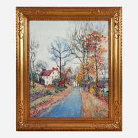 Walter Emerson Baum (American, 1884–1956) Road to Town, Autumn