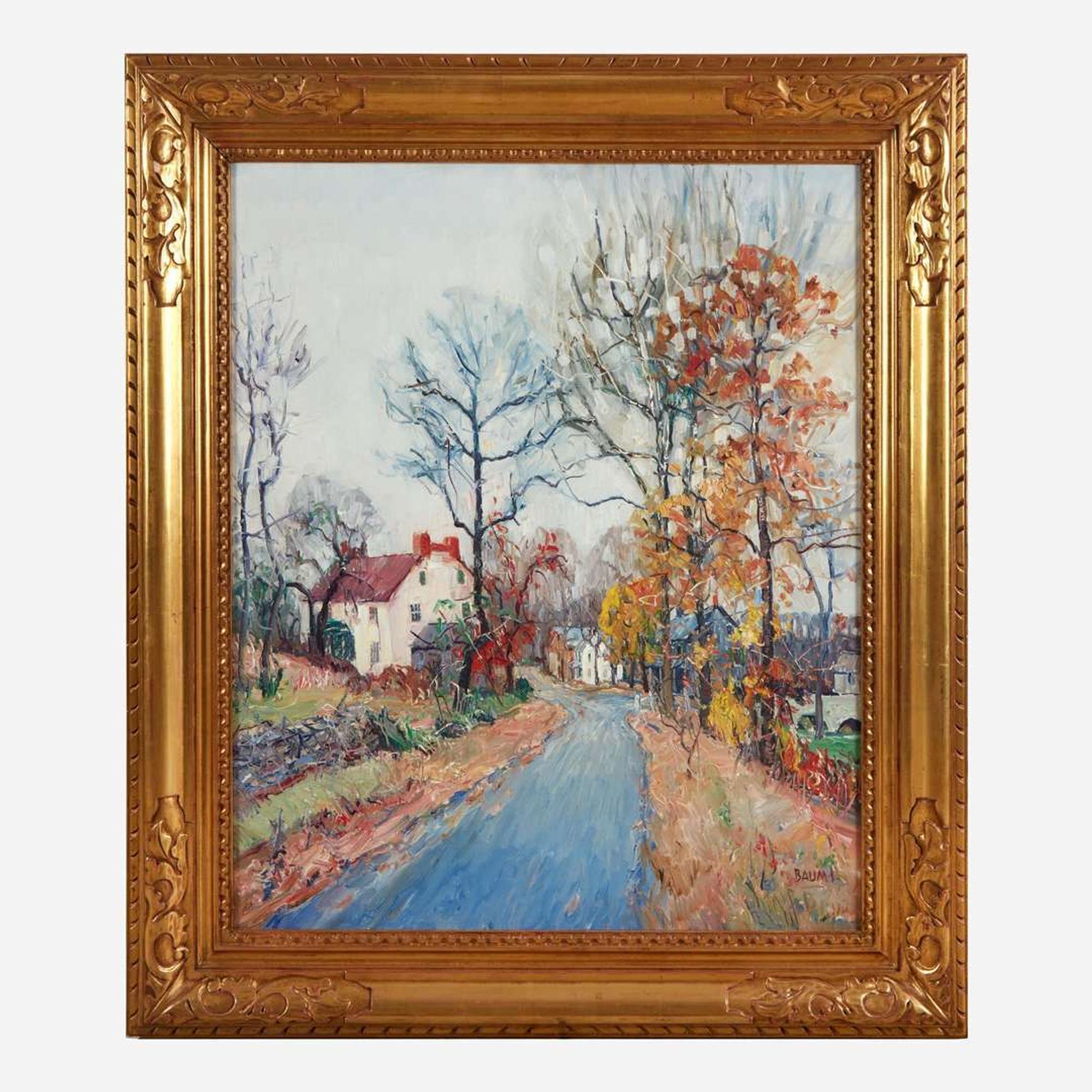 Walter Emerson Baum (American, 1884–1956) Road to Town, Autumn
