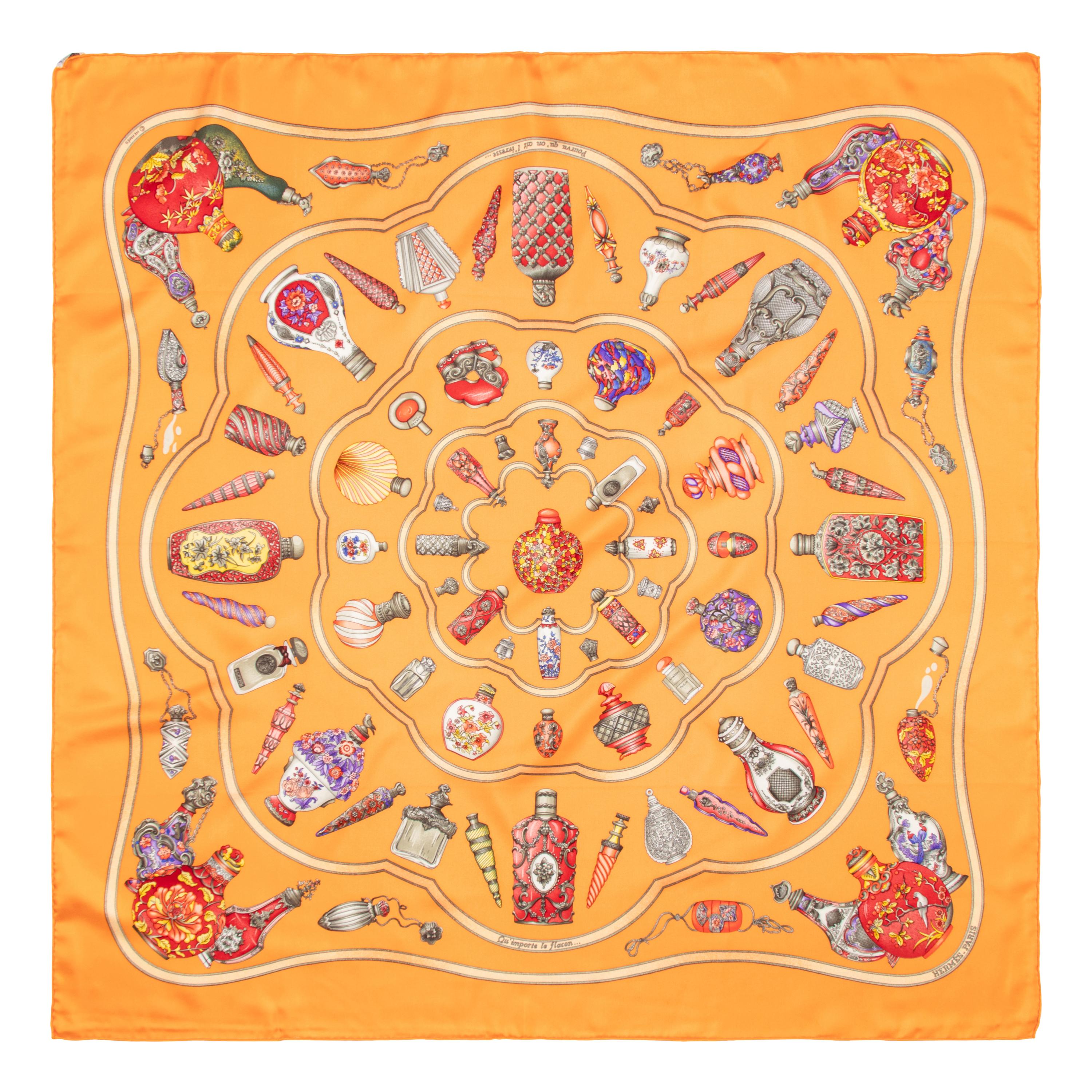 Hermès, Three Printed Silk Scarves 90