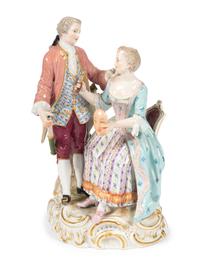 A Meissen Porcelain Figural Group