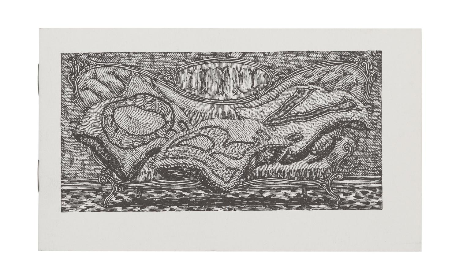 GOREY, Edward (1925-2000). The Fraught Settee . N.p.: The Fantod Press, 1990.