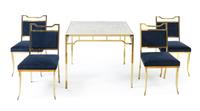 William "Billy" Haines, (American, 1900-1973), a table and set of four chairs, c.1950
