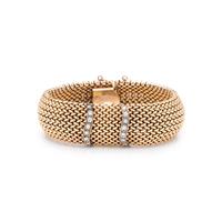 14K YELLOW GOLD AND DIAMOND SURPRISE WATCH