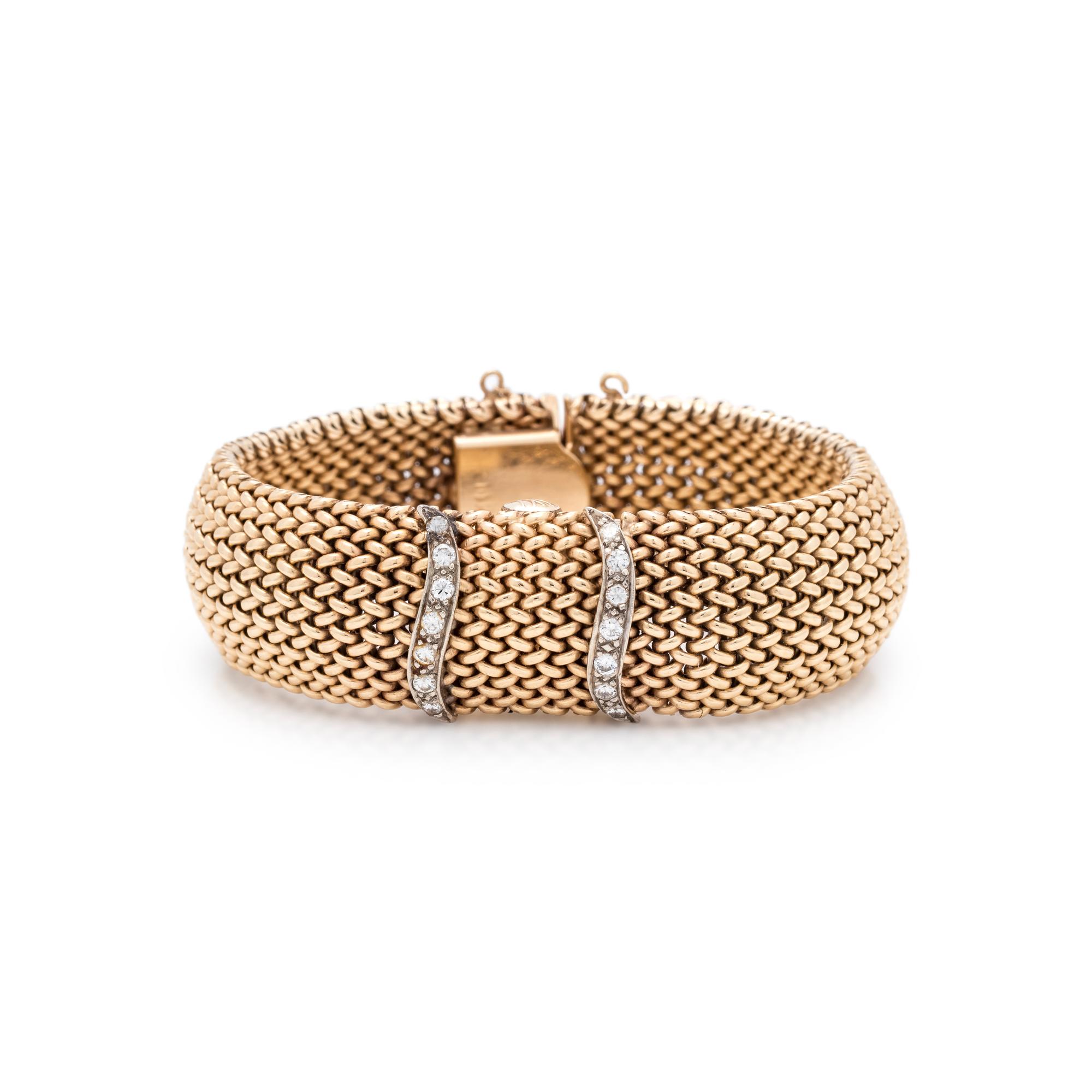 14K YELLOW GOLD AND DIAMOND SURPRISE WATCH