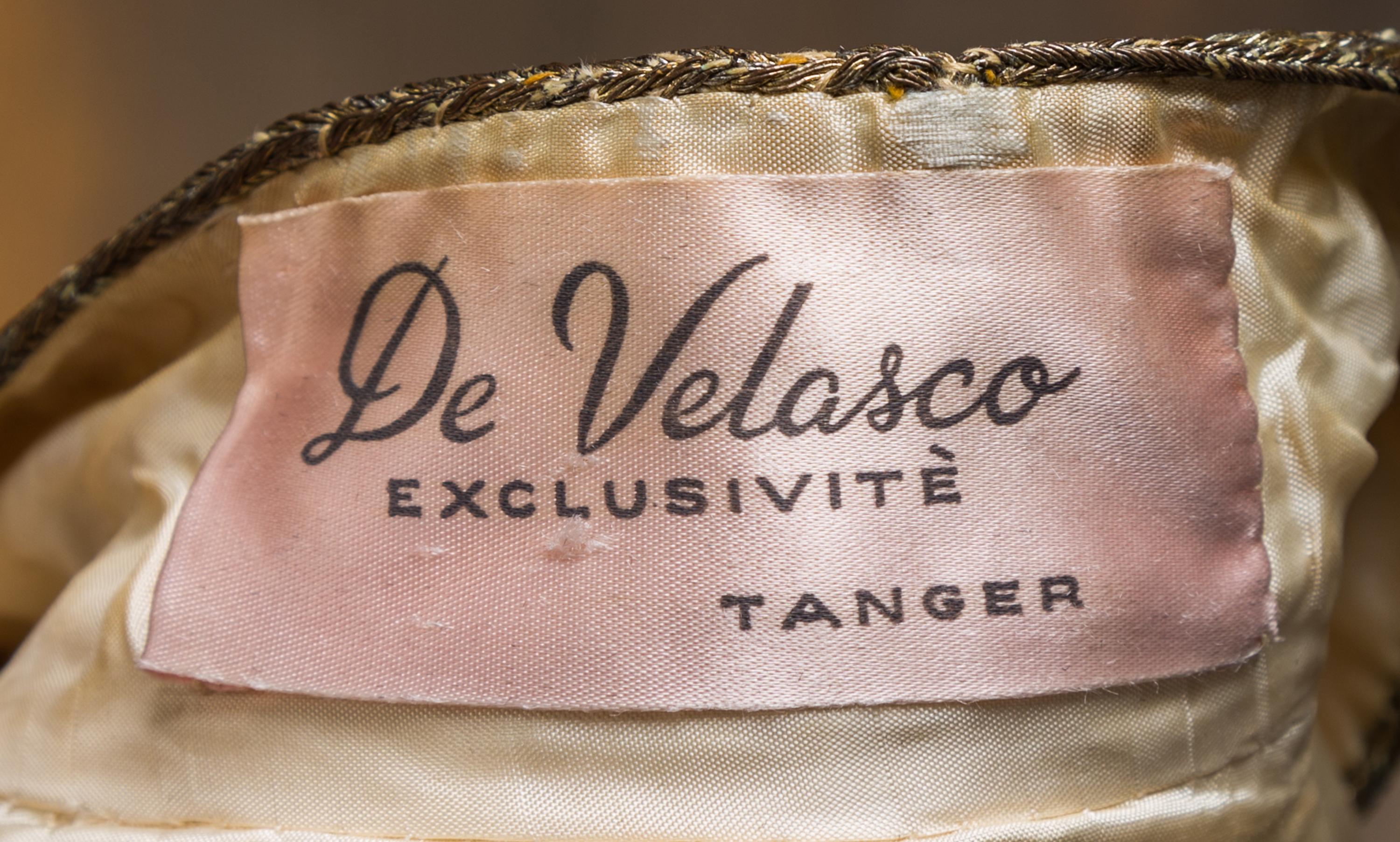 A Custom Cream Raw Silk Tanger Caftan, No size.