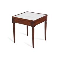 A Louis XVI Style Mahogany Marble-Top Table