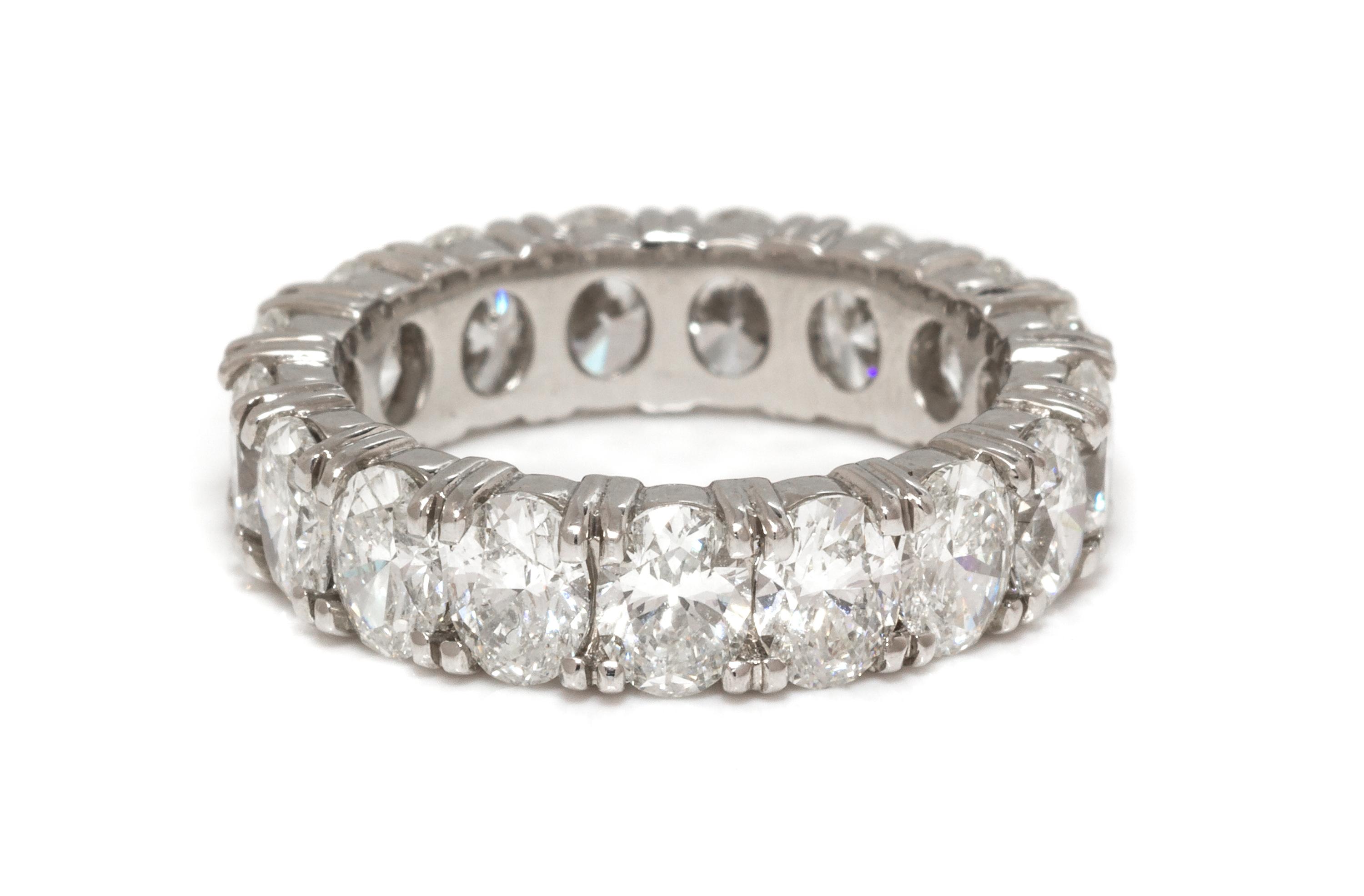 A Platinum and Diamond Eternity Band, 4.70 dwts.