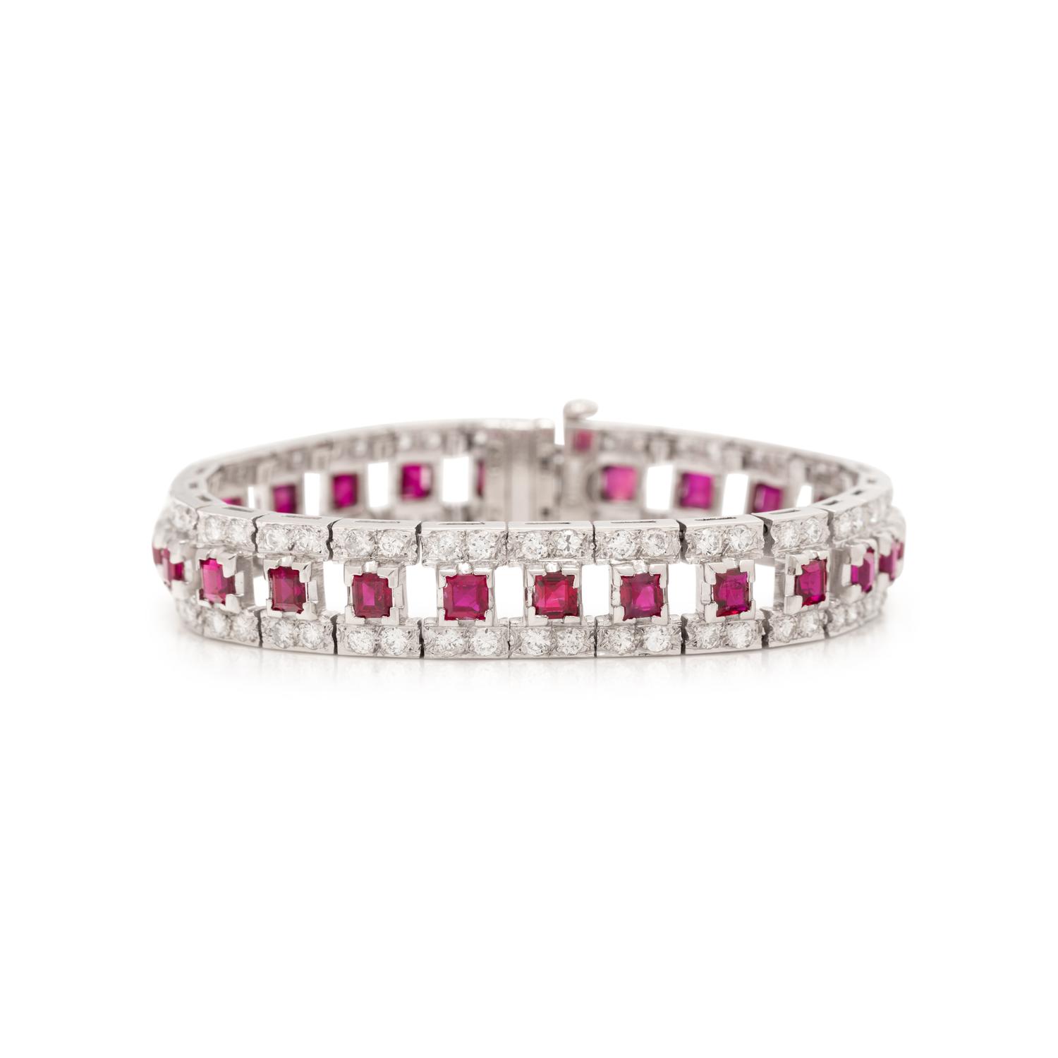 RUBY AND DIAMOND BRACELET