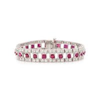 RUBY AND DIAMOND BRACELET