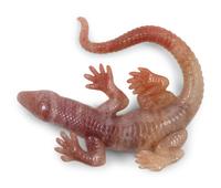 A Carved Rhodonite and Diamond Inset Zoomorphic Figure