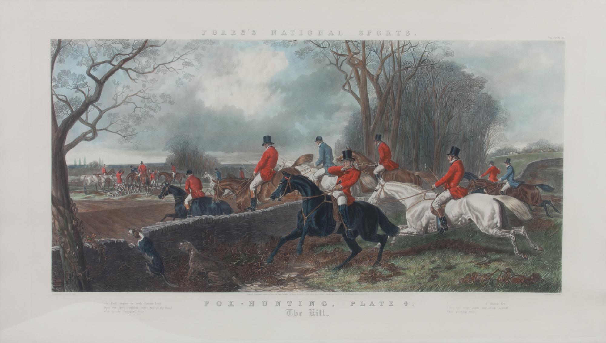 After John Frederick Herring, Sr., (British, 1895-1965), The Run, The Find, and The Kill (three works from Fore's National Sports)