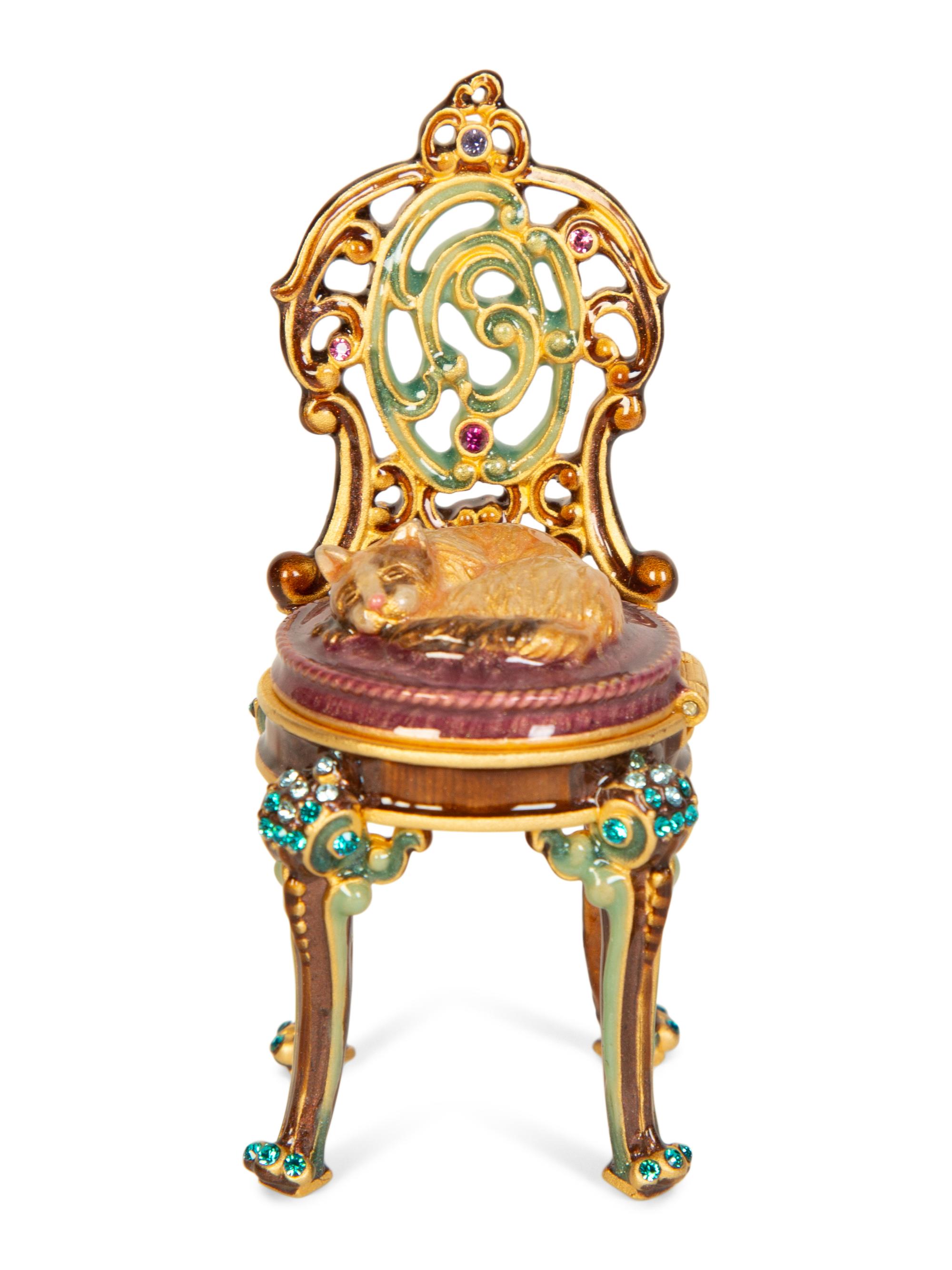 A Group of Decorative Gilt Metal and Enamel Articles