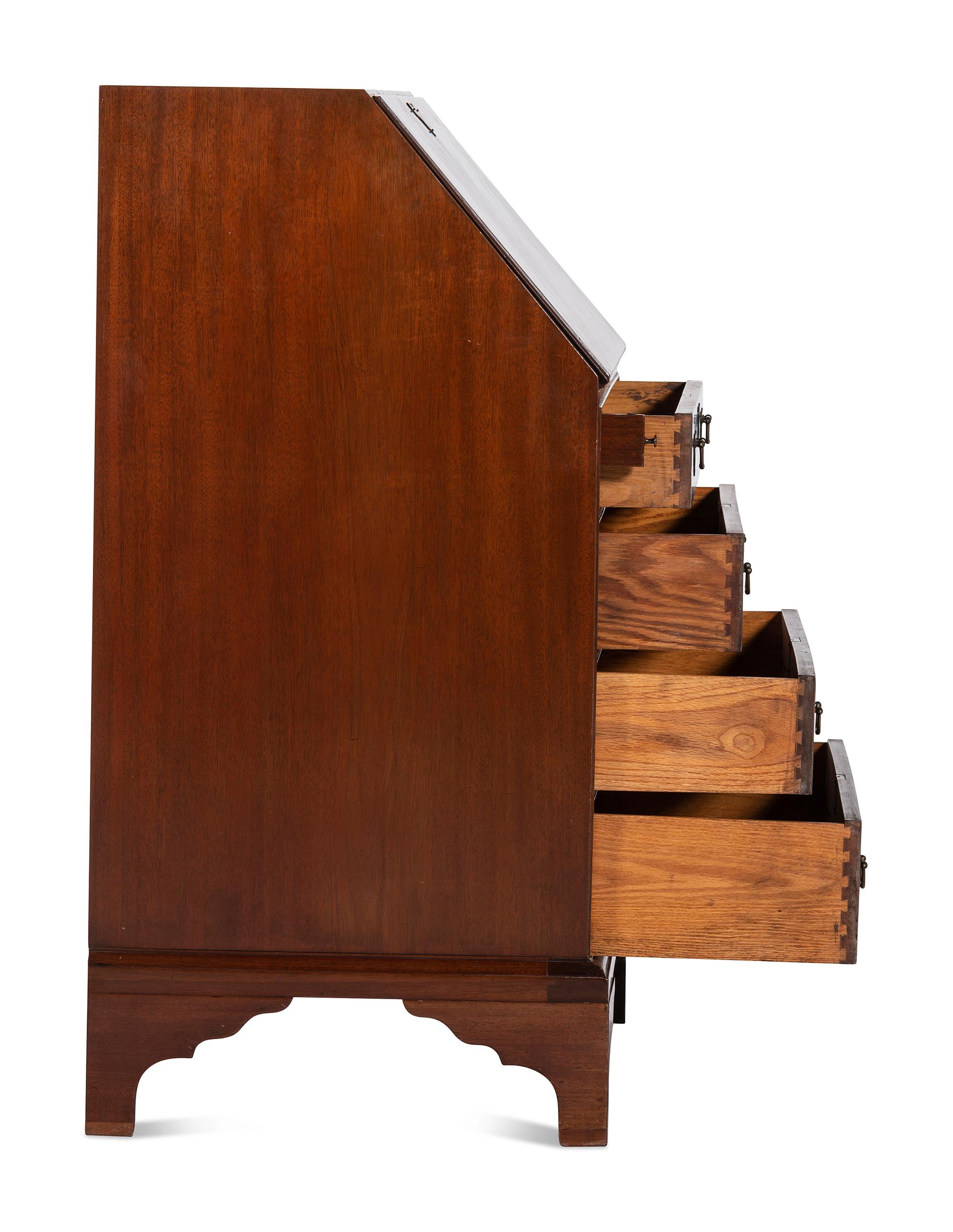 A Federal Style Inlaid Mahogany Slant Front Desk